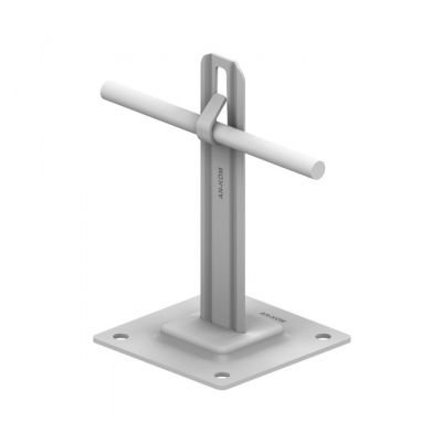 AN-11A/OG/-N Uchwyt na płytce stalowej H=12cm Z-zagięcie /OG/ AN-KOM (C192640)